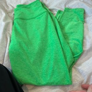 Green Beyond Yoga at your leisure high waited midi leggings